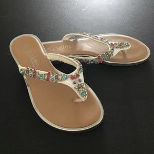Girls Jeweled Flip Flop Sandal
